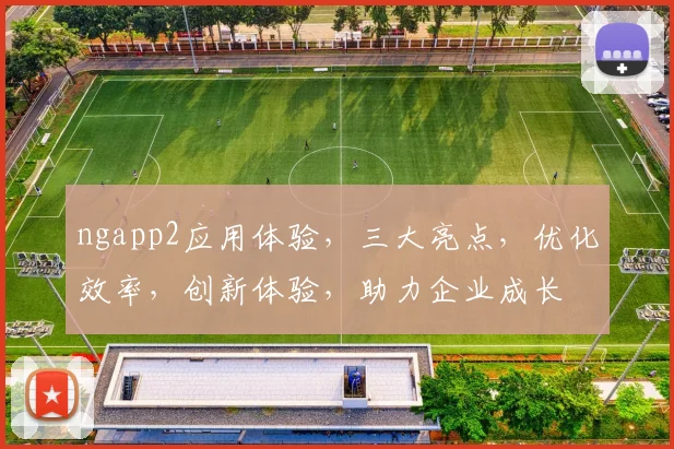 ngapp2应用体验，三大亮点，优化效率，创新体验，助力企业成长